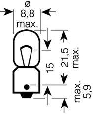 Лампа Osram T4W 12V 4W