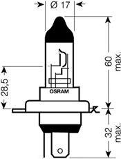 Лампа H4 12V Osram