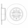 Диск тормозной задний HI-Q Skoda Octavia A5