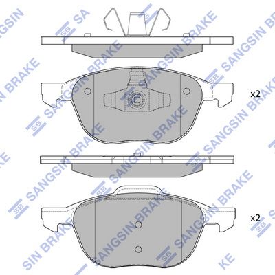 Колодки тормозные SANGSIN SP1260 передние