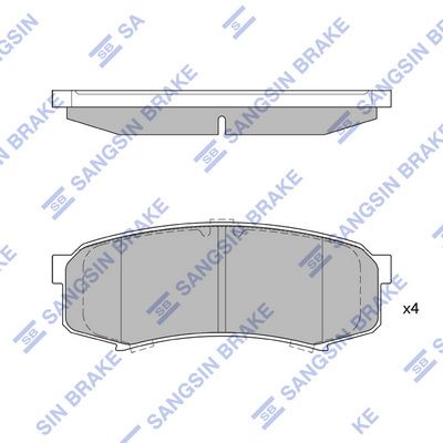 Колодки тормозные TOYOTA LAND CRUISER 120 02- задн.