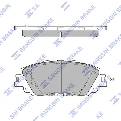 Колодки тормозные TOYOTA CAMRY 18- перед.