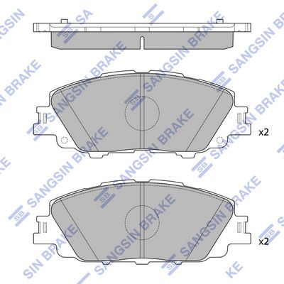 Колодки тормозные передние PRIUS 19- HI-Q