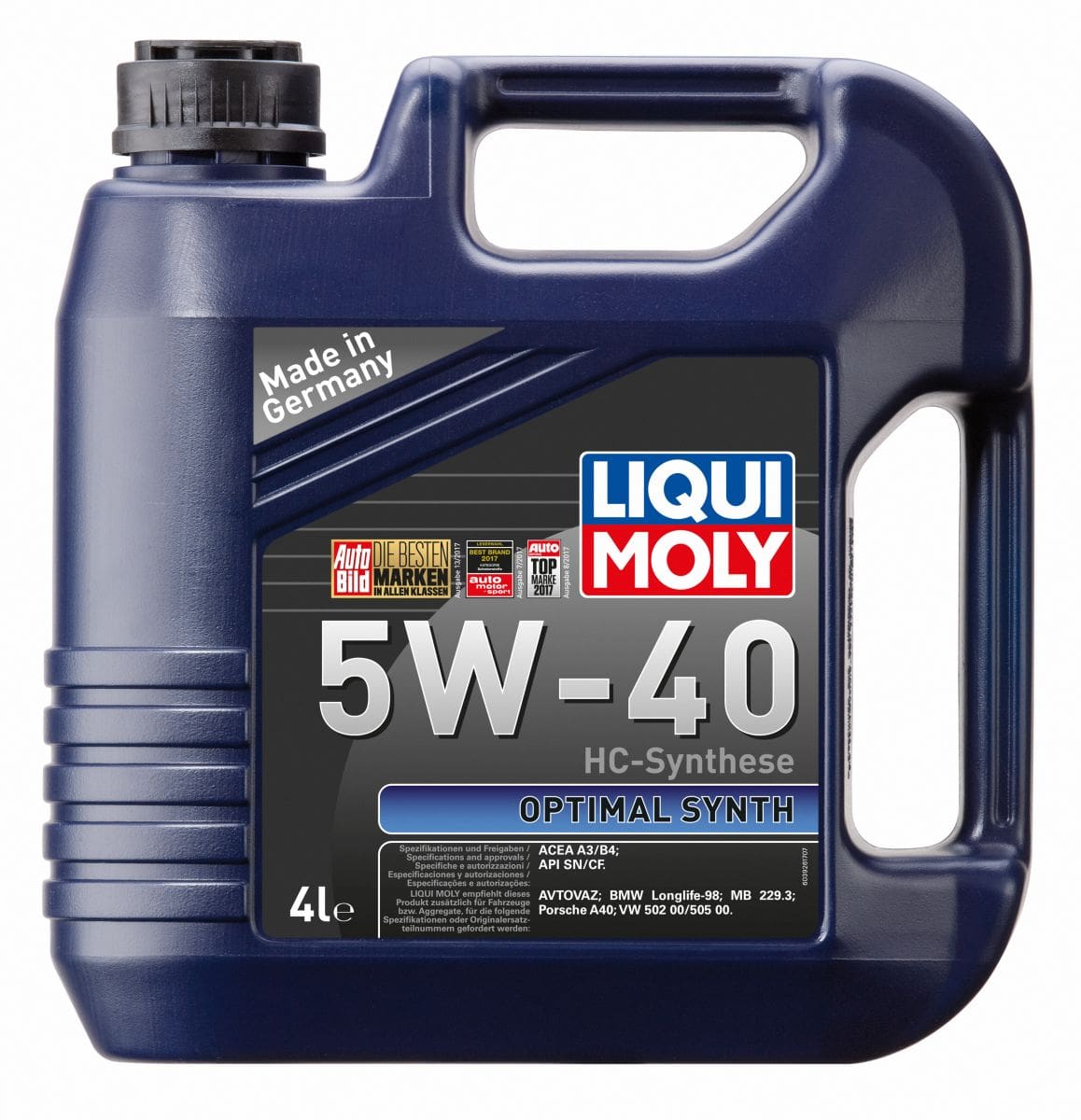 Масло моторное LIQUI MOLY Optimal Synth 5W-40 4л