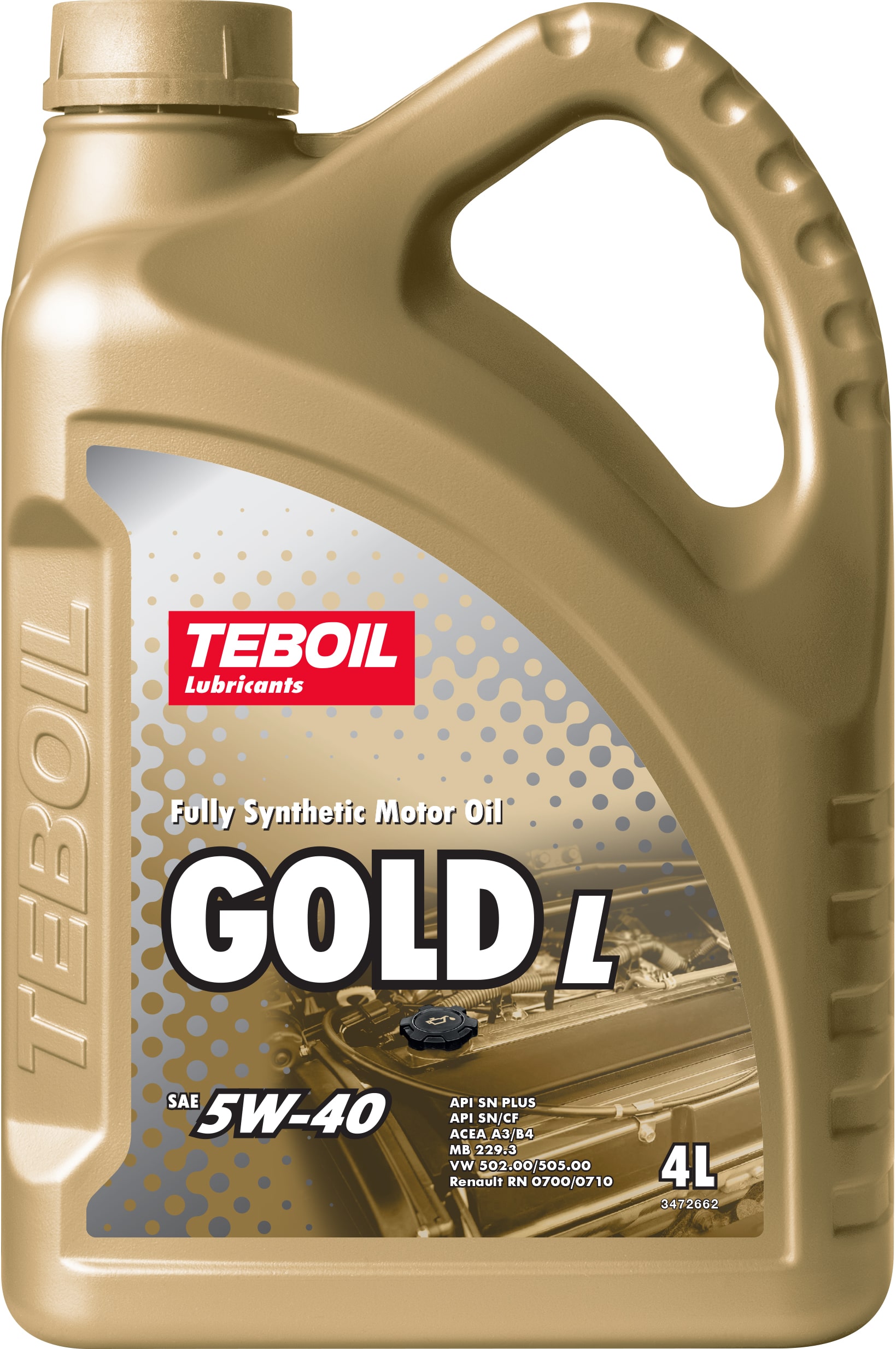 Масло моторное Teboil Gold 5w40 A3/B4 SN/CF 4L